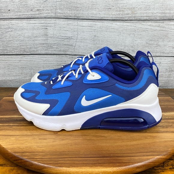 Nike Air Max 200 Pacific Blue White Shoes AQ2568-400 Men’s Sneaker Size 11.5